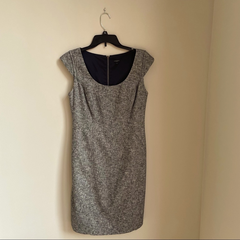 Ann Taylor Wool Dress with Boat Neck